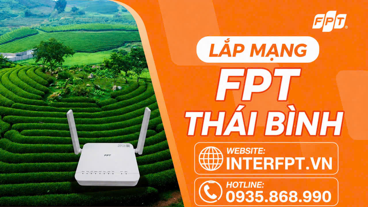 Đăng Ký Lắp Mạng FPT Thái Bình 2026 - Modem Wifi 6 hiện đại